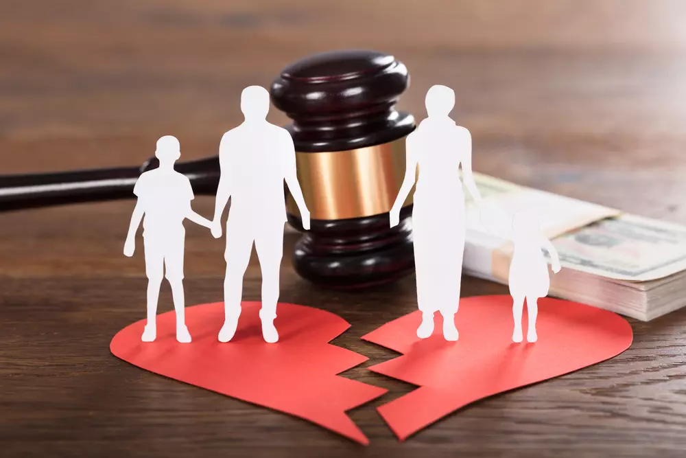 Divorce Concept On Wooden Desk